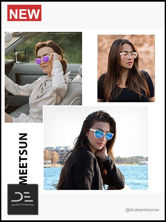 3 Pack Polarized UV400 Protection Square Sunglasses Polarized Square Sunglasses with UV400 Protection, 3-Pack main image 4